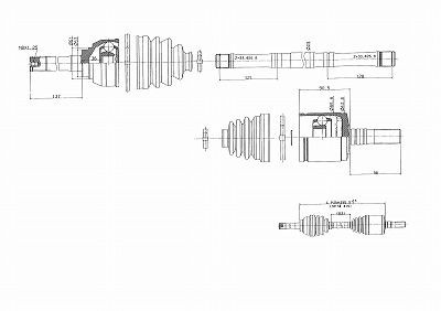 Antriebswelle Isuzu D-Max I, 	8-98147-245-2, 8-98147-245-1