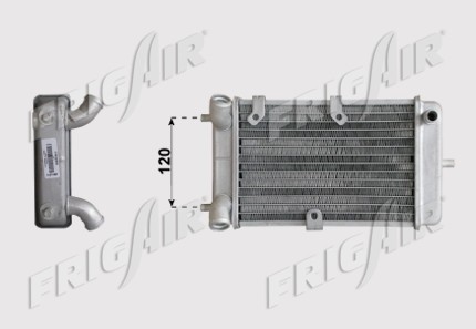 Kühler Wasserkühler für Malaguti Madison 400 ccm Motor - Roller passend zu folgender Oe. Nummer 1080