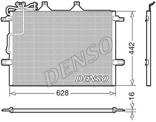 Kondensator A/C MERCEDES-BENZ E-CLASS (W211) E 220 CDI (211.006) (2002 - 2008), 2115000154