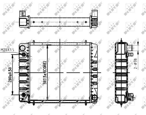 Wasserkühler Landrover Discovery 2.5D 10, 1989> BH1002, BTP1823