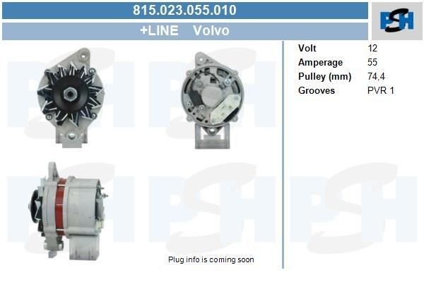 Lichtmaschine Volvo 55A, 0120400756, 0120400757, 815023055, 0986030250