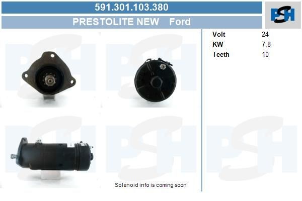 Starter Ford 7.8 kw 793F11000BA ,LRT615, LRT653, 452146, 591301103, 1321F551, CA452419, CA45F24Y55