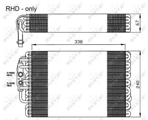 Verdampfer Mercedes CLK, E Klasse 2108300458, A2108300458