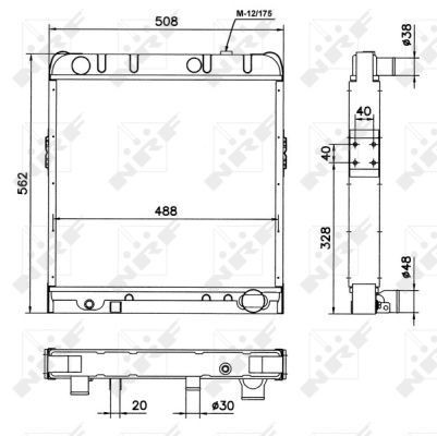 Wasserkühler Nissan Trade 86- 121051442