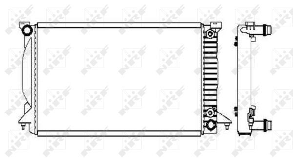 Wasserkühler Audi A4 8E0121251K, 8E0121251Q
