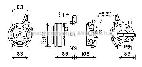 Klimakompressor Hyundai Elantra, 97701-3X101, 977013X101