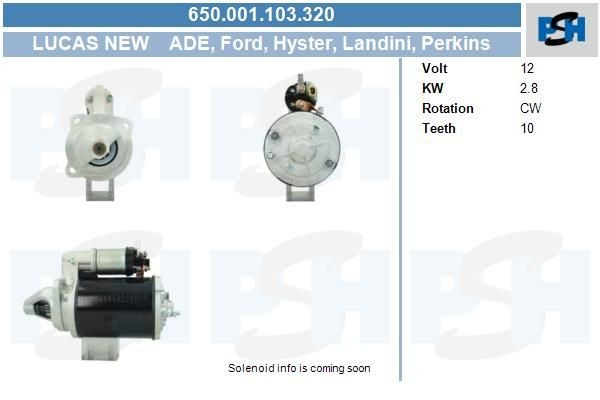 Starter Opel Signum, Vectra; Proton Persona, Toyota Hilux, Hiace; 2.8 kw 3542185M92 ,3546391M91, 35