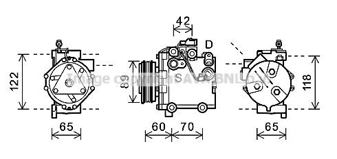 Klimakompressor Suzuki Swift III, 9520062JA0