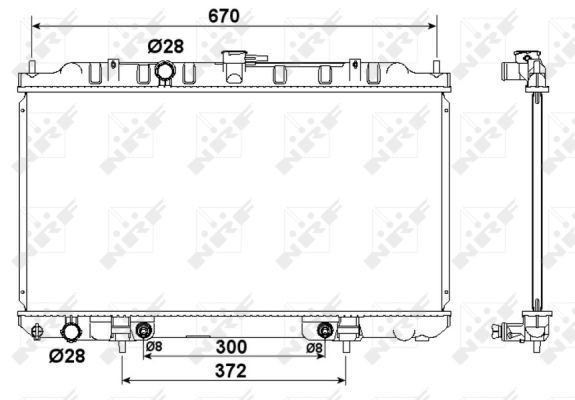 Wasserkühler Nissan Almera 214604M700, 214604M707