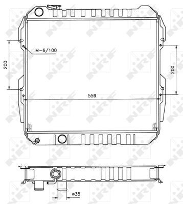 Wasserkühler Toyota Hilux 19010P01003, 19010P01004, 19010P01014, 19010P03505, 19010P04G01, 19010P0