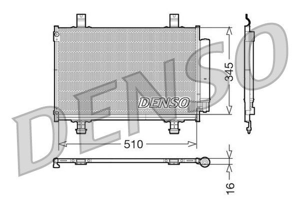 Kondensator A/C SUZUKI SWIFT III (MZ, EZ) 1.3 (2005 - ), 9531062J00
