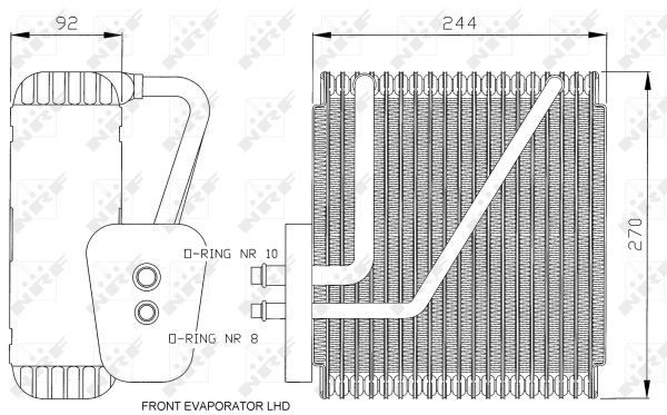 Verdampfer Ford Galaxy, Seat Alhambra, VW Sharan 1041278, 7204806, 7367248, 7M1820103B, 7M3820103A,