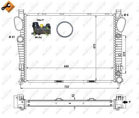 Wasserkühler Mercedes S-Klasse, SL 2205002003, 2305000303, A2205002003