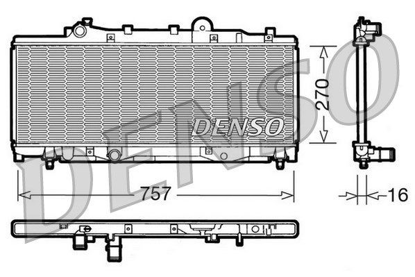 Kühler, Motorkühlung FIAT PUNTO (176) 55 1.1 (1993 - 1999), 7783504