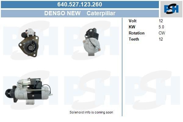 Starter Caterpillar 5.0 kw 7983020 ,, , , 640527123, 4280003630, DSN2070, 2493681