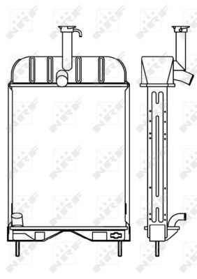 Wasserkühler Massey Ferguson MF235 1660654M92, 1660655M92