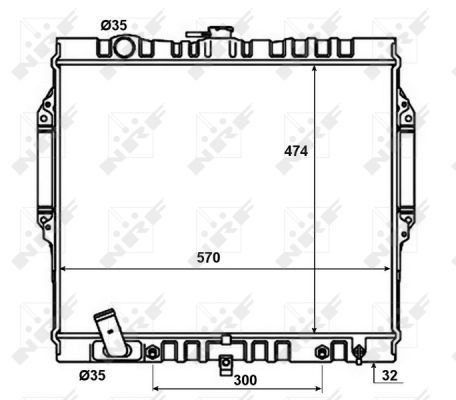 Wasserkühler Mitsubishi Pajero MB890950, MB890951