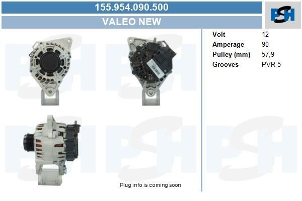 Lichtmaschine Mitsubishi 95A, 155955095, 931918, DRA1918, 1800A410