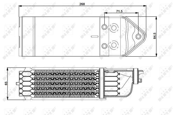 Ölkühler VW Beetle 1.3 75- 113117021, 113117021V, 113117021X