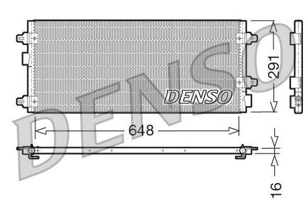 Kondensator A/C LANCIA THESIS (841AX) 2.4 D Multijet (2006 - 2009), 60660405