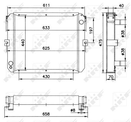 Wasserkühler Iveco Zeta 8587179, 8596380, 8597117