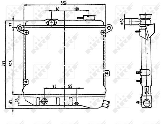 Wasserkühler Autobianchi A112 69-