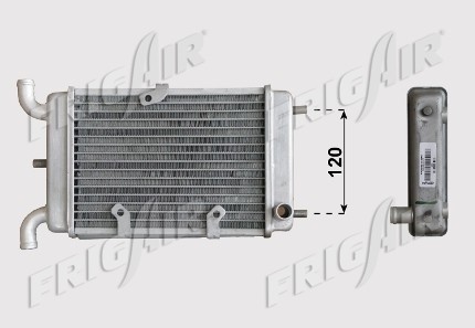 Kühler Wasserkühler für Malaguti F 12 Motor - Roller passend zu folgender Oe. Nummer 10805600