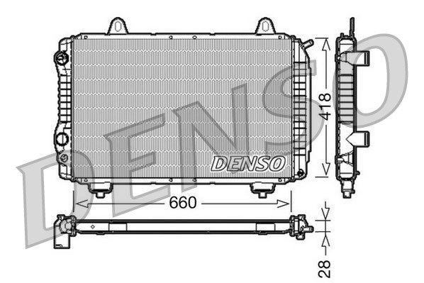 Kühler, Motorkühlung FIAT DUCATO Platform/Chassis (290) 2.5 TD (1990 - 1994), 5933429