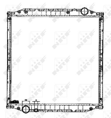 Wasserkühler MAN L2000 6-CYL 81061016442, 85061016005