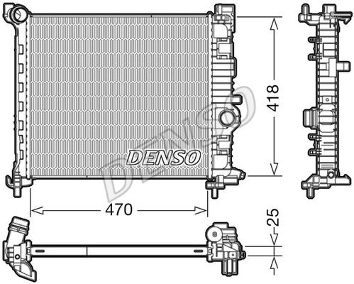 Kühler, Motorkühlung OPEL MERIVA B 1.7 CDTI (10- ), 1300309