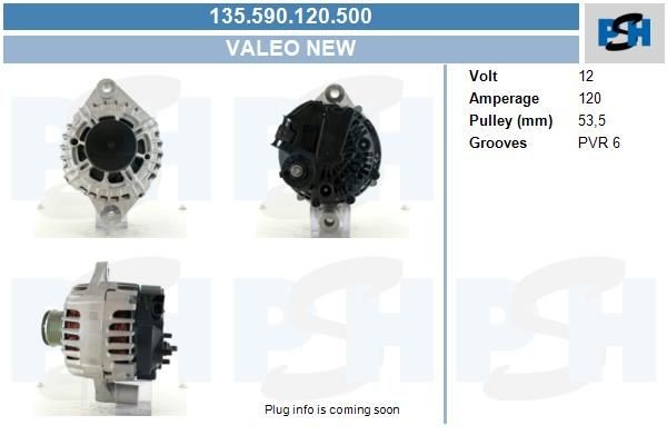 Lichtmaschine Opel Astra, Insignia, Zafira; 120A, 135590120, TG12C143, ,