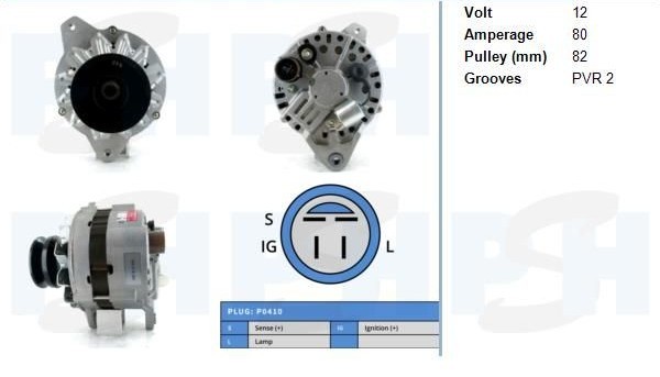 Lichtmaschine Toyota 80A, 195019080, 14461, 2706061091, 113557