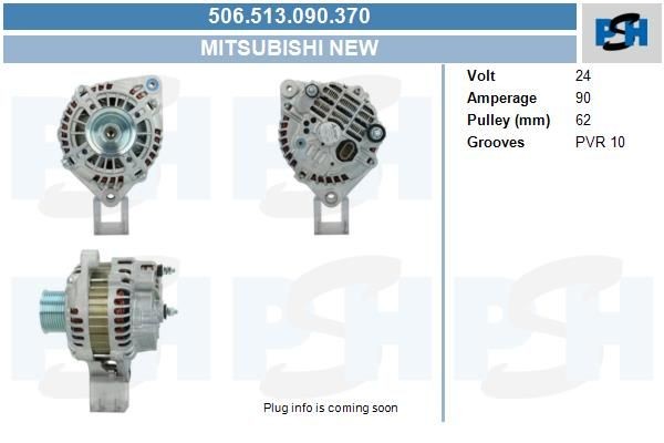 Lichtmaschine Iveco 90A-MASSE ISSOLIERT, 506513090, 5802389026, 8036119, 8040072