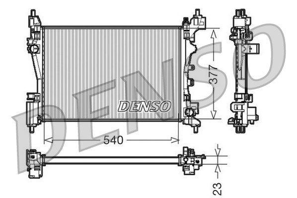 Kühler, Motorkühlung FIAT QUBO (225) 1.4 (2008 - ), 51790774