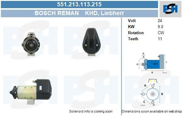 Starter Deutz 9.0 kw 91156947 ,91157152, 1163556, 1171204, 0001510030, 0001510035, 551213113, 30136